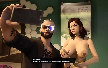 JAV Idol Enchantress Exposes All in Saints Row The Heist & Hazardous Cutscenes with No Clothes!