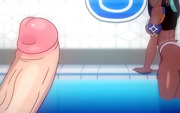 Revel in the Luscious Curves of this Enchanting JAV Ebony Trainer as She Gets Fucked Hard in Uncensored Anal Animation