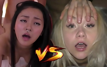 Japanese Fuck Toy VS Czech Cum Dumpster - Who would you like to creampie&quest; - Featuring Rae Lil Black & Marilyn Sugar