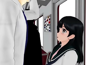 JAV Enchantress Gets Reverse Banged on Train in One-Piece: Must-Watch!