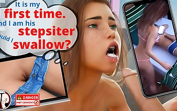 Damn, that little redhead stepsister of mine couldn't get enough of my 22cm huge dick! Just watch her taste me and become a total slut in Milfy City