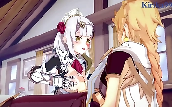 Absolutely Mesmerizing! Sultry Noelle and Shenhes Explosive Sex in Genshin Impact Hentai