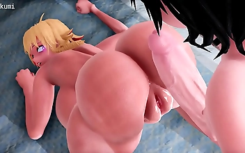 NSFW: Sinful Side Job 2 - Flaming Hot Japanese Enchantress in Luscious Luau Outfit