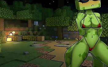 Behold the Luscious Witch with a Gigantic Cock Enchantment Potion in HornyCraft Parody PornPlay Ep41