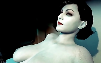 Mesmerizing JAV Enchantress Dominates with Hard Missionary Fuck in POV Resident Evil Village Hentai Parody