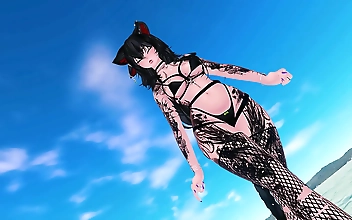 Experience a Sexy Beach Day With Your Futa Goth Girlfriend: A Dirty POV NSFW ASMR RP Fantasy