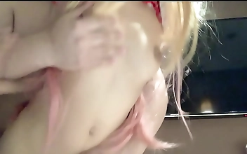 Japanese AV Idol Exposes Her Sexy Breasts in Internal Cumshot Video