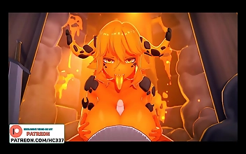 JAV Hottie with Massive Boobs and Tight Ass Goes Wild in 4K Hentai Animation