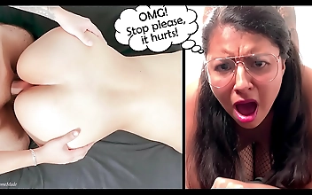 Angelica's First Anal Experience: A Latin Cutie's Painful Surprise!