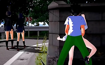 Mikan s and Haruna s Mind-Blowing JAV Fuck Fest with Their Luscious Galactic Cunts