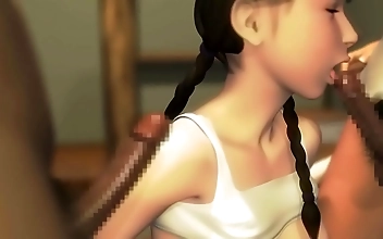 Japanese Sisters Secretly Enjoying a Lustful Orgy with their Handsome Brothers!