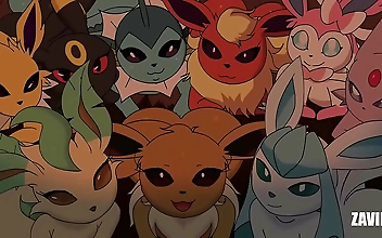 12 Luscious Eeveelutions Get Their Love Holes Tended To