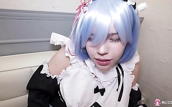 Japanese Enchantress Miu Akino s Luscious Orgasmic Pleasure with a Dildo on Her Clit