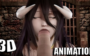 JAV Unleashed: Luscious Albedo Enchants with Hardcore Hentai Antics in 3D!