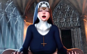 Holy Fap! Anime Hentai - Feeding the Nun: A Luscious Lucretia Devouring Her Flock