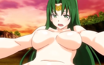 Are you ready for some hot and steamy hentai action? Im going to introduce you to a luscious busty teen who knows how to get down and dirty. During this video, youll witness her in all her glory, with her large assets bouncing and jiggling as she indulges
