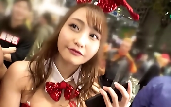 Welcome to the world of JAV, where anything goes. Tonight, were in for a real treat as we enter the wild and twisted mind of Bunny Girl. Shes an enchanting MILF who knows exactly how to tantalize and tease. With her alluring eyes and luscious curves, shel