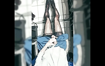 Welcome to Wanking in Lace, where your wildest fantasies come alive. Picture yourself in a dimly lit room, the air thick with anticipation as you watch a stunning enchantress wearing nothing but a black lace lingerie. Her curves are tantalizingly on displ