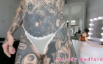 Are you ready to indulge in the luscious curves of melody radford? her alluring body is a sight to behold in her micro bikini and lace g-string try-on haul. as she slips into each piece of seductive lingerie, you can't help but feel enchanted by her slutt