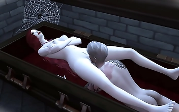 Oh, yes, the luscious MILF vampire is back! Her enchanting eyes glimmer with lust as she dominates her teenage victims. Tonight, shes wearing a tight-fitting cosplay outfit that highlights her slutty nature. She commands her submissive Stud to fuck her de