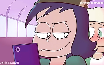 Janna gets her tight panties melted by the insatiable Futa Jackie in this intense 4K Ultra HD action. The scene takes place on a school bus, where Janna is being banged by Jackies massive cock, while her futanari partner relentlessly drills her pussy. The