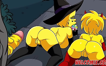 Are you ready for the ultimate Halloween treat? Look no further than Seduced by the Enchantress: Luscious Lisa Seducing Bart in a Kinky Halloween Costume. Watch as the alluring MILF, Lisa, slinks into the room in her stunning Halloween costume, revealing 