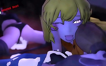 Welcome to a world of unbridled pleasure where your wildest fantasies come true. In this JAV masterpiece, you will witness a captivating threesome between the luscious Jaune, the enchantress Ruby, and the slutty Yang. Get ready for a mind-blowing experien