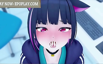 Oh, Kyouyama Kazusa, how I long to taste your luscious fruit. Enter the world of Blue Archives and unleash your inner desires with this enchanting Japanese slut. With her alluring eyes and expert touch, she'll have you hooked from the very first moment. L