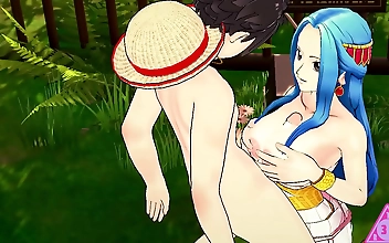 Welcome to the enticing world of One Piece, where Rufy and Nefertaris hentai adventures await! Get lost in the luscious land of Japan, where youll witness the alluring beauty of Bibis as she performs her most intimate skills, leaving you horny and creamin