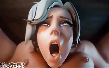 Oh god, I love this video. That luscious MILF is such an enchantress. I cant help but feel her allure as she exacts her revenge on Pharah with ruthless destruction. Its like shes taking out all her frustrations on that poor girl, and Im loving every momen
