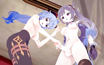 Wow, this is not just any ordinary porn video. you are in for a treat with this fcking awesome! genshin impact - ganyu's cream pie by futanari goddess keqing. this video is a must-watch for all jav enthusiasts out there. get ready to be mesmerized by the 
