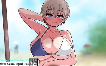 Are you ready to immerse yourself in the ultimate JAV Hentai experience? Get ready to be enchanted by the alluring Uzaki Chan as she takes you on a luscious journey to the beach. Youll be drooling as you witness her intense fucking, slurping up every drop
