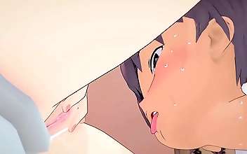 JAV Hentai Porn with a Twist: Cute Anime Girl Turns Boyfriend into a Toilet