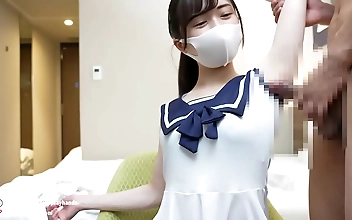 Japanese sweetheart lusciously devours guy s dick with armpit sex wear sailor outfit
