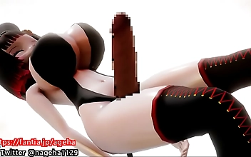 JAV Porn Vid: Luscious Pussy Ears on Big Tits Futanari Slut Daughter