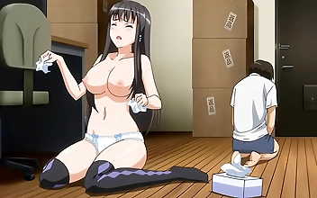 Hentai Eroge H mo Game Ep 1: Lucky Guy Pounds His Virgin Companions