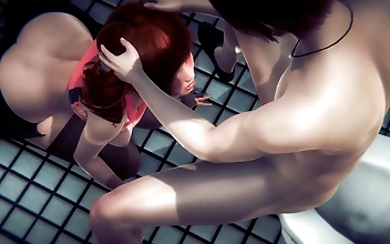 Japanese MILF Gets Fucked in the Toilet by Shien Hardsex - A Luscious Hentai 3D Experience