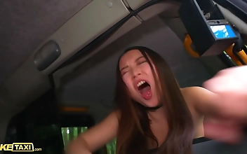 Savage Slut Yiming Sucks and Saves Cock after a Messy Cab Ride