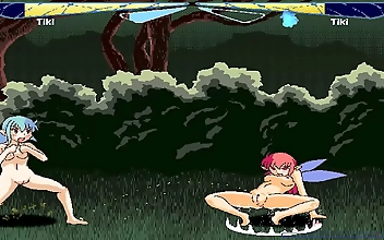 JAV Porn: Tiki vs Tiki Fairy Fight - Two Luscious Asian Enchantresses Battle It Out