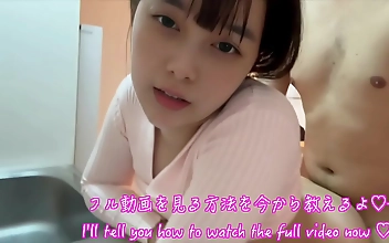 JAV Porn: Luscious Couple Banging in the Kitchen Hot MILF Welcome Homecoming Surprise for Momo!