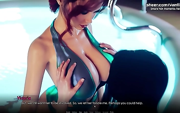 Indulge in the Seductive Allure of a Luscious Lesbian Redhead with Enormous Boobs and a Voluptuous Ass as She Devours a Sensual Soaking Wet Pussy in City of Broken Dreams